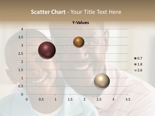 A Man And A Boy Are Smiling For The Camera PowerPoint Template