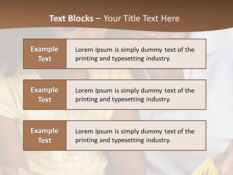 Grandmother And Granddaughter Reading And Smiling PowerPoint Template