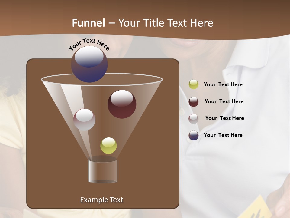 Grandmother And Granddaughter Reading And Smiling PowerPoint Template