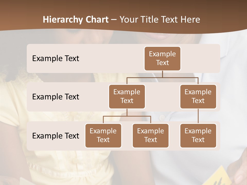 Grandmother And Granddaughter Reading And Smiling PowerPoint Template
