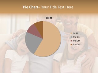 Grandparents Posing With Grandchildren PowerPoint Template