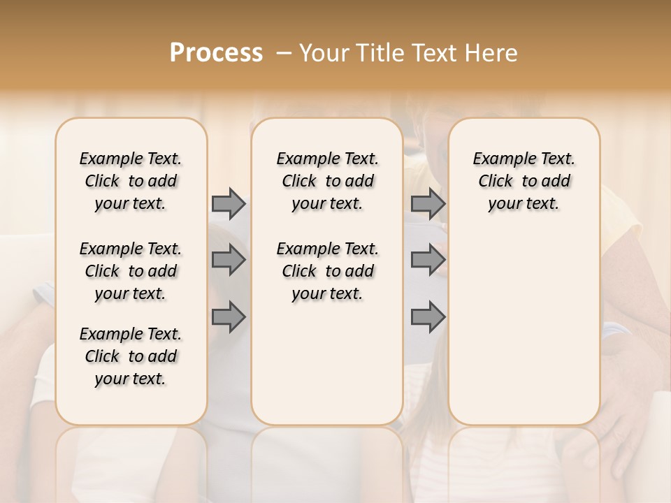 Grandparents Posing With Grandchildren PowerPoint Template