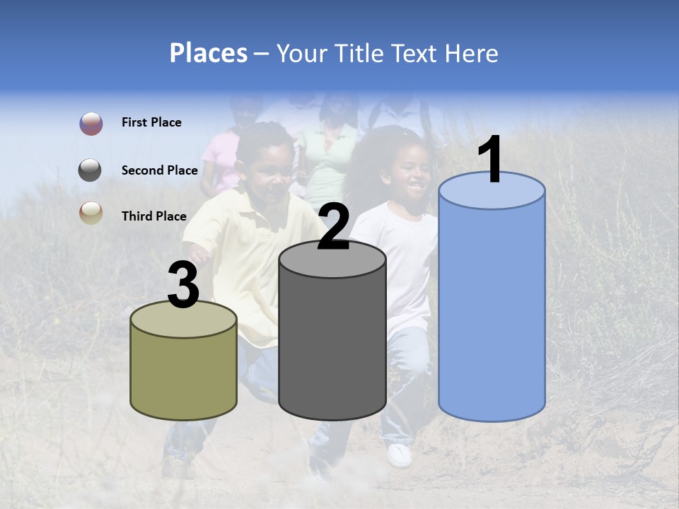 Extended Family Walking In Countryside PowerPoint Template