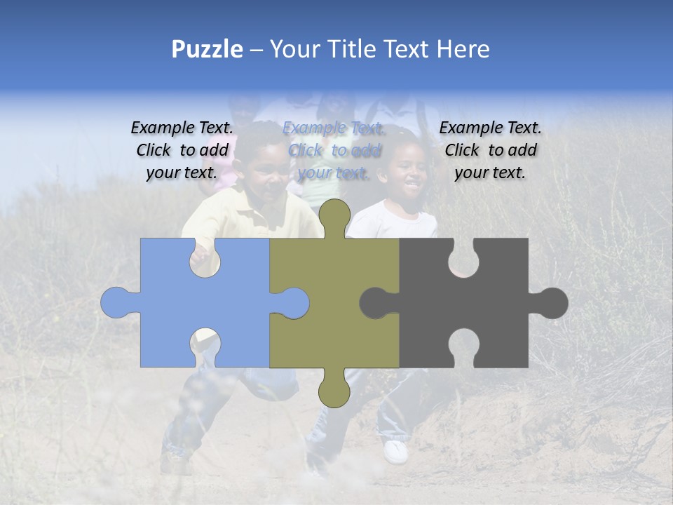 Extended Family Walking In Countryside PowerPoint Template