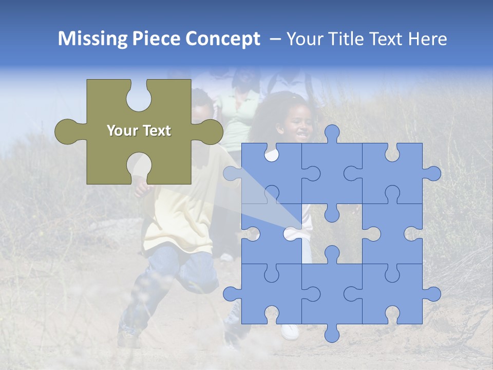 Extended Family Walking In Countryside PowerPoint Template