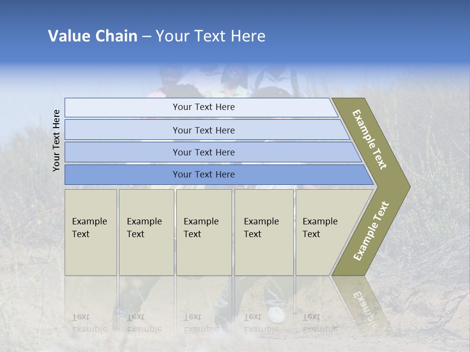 Extended Family Walking In Countryside PowerPoint Template