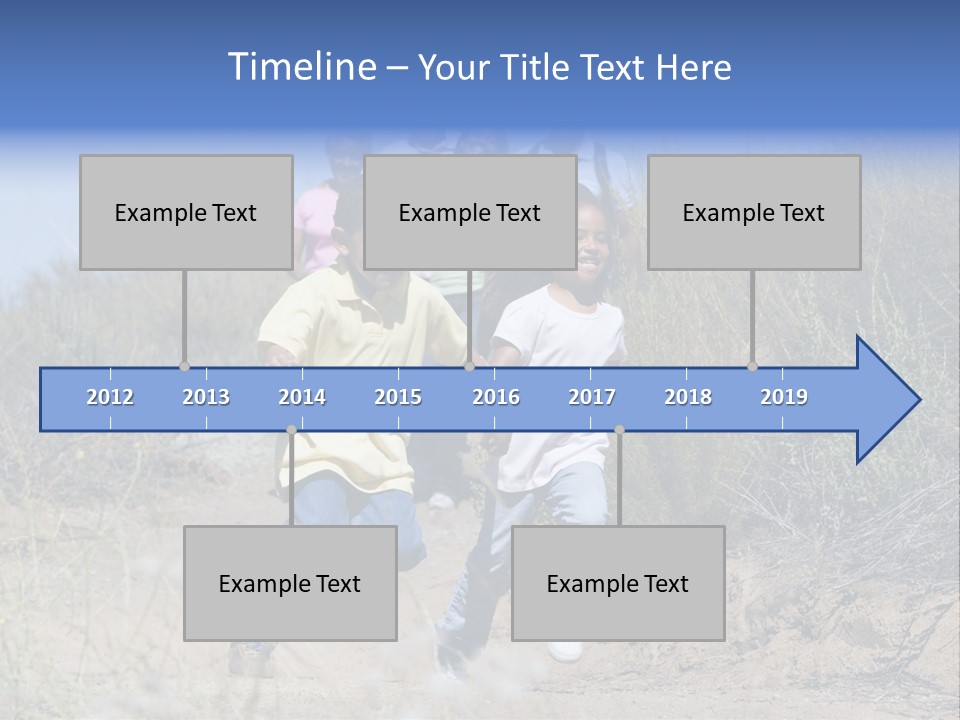 Extended Family Walking In Countryside PowerPoint Template