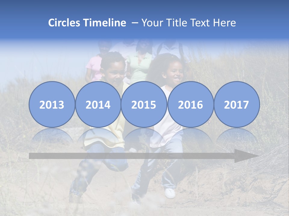 Extended Family Walking In Countryside PowerPoint Template