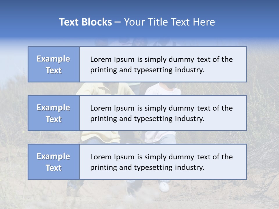 Extended Family Walking In Countryside PowerPoint Template