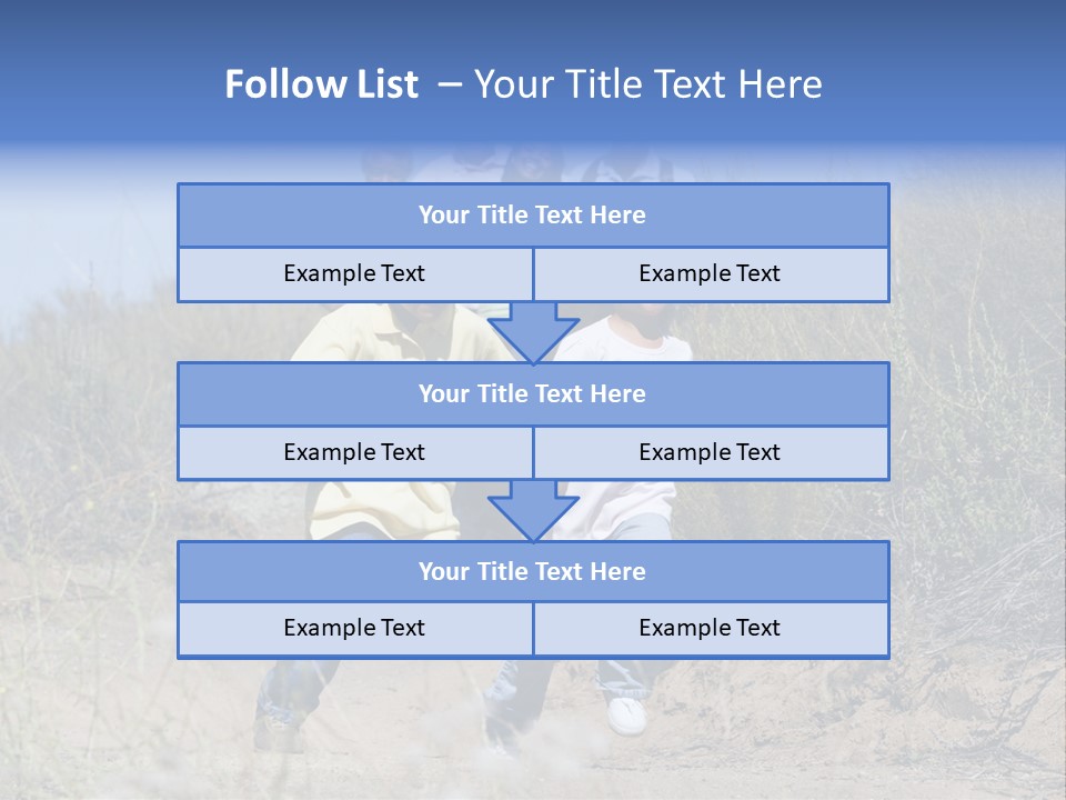 Extended Family Walking In Countryside PowerPoint Template