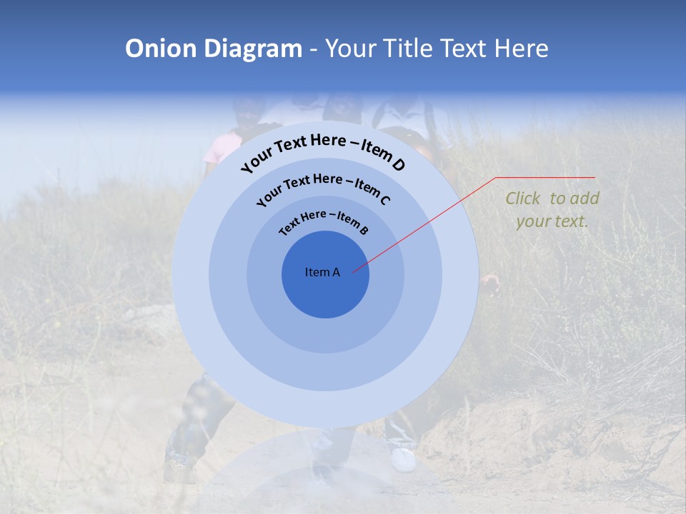 Extended Family Walking In Countryside PowerPoint Template
