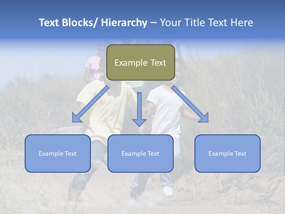 Extended Family Walking In Countryside PowerPoint Template