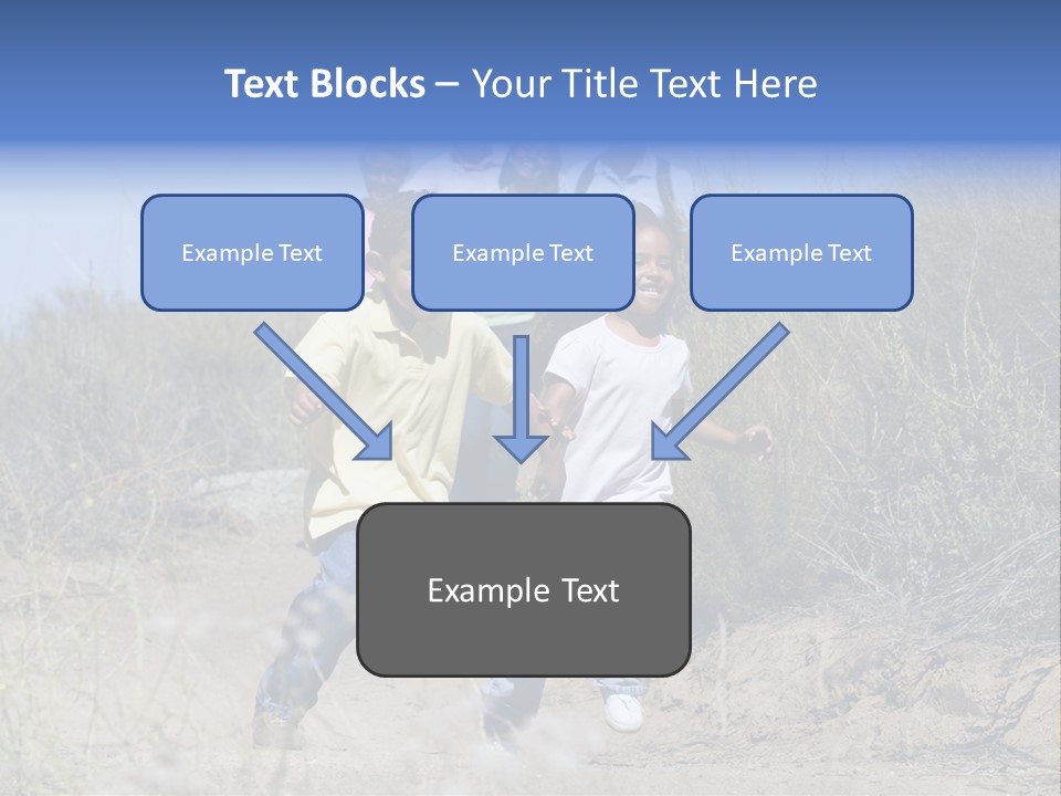 Extended Family Walking In Countryside PowerPoint Template