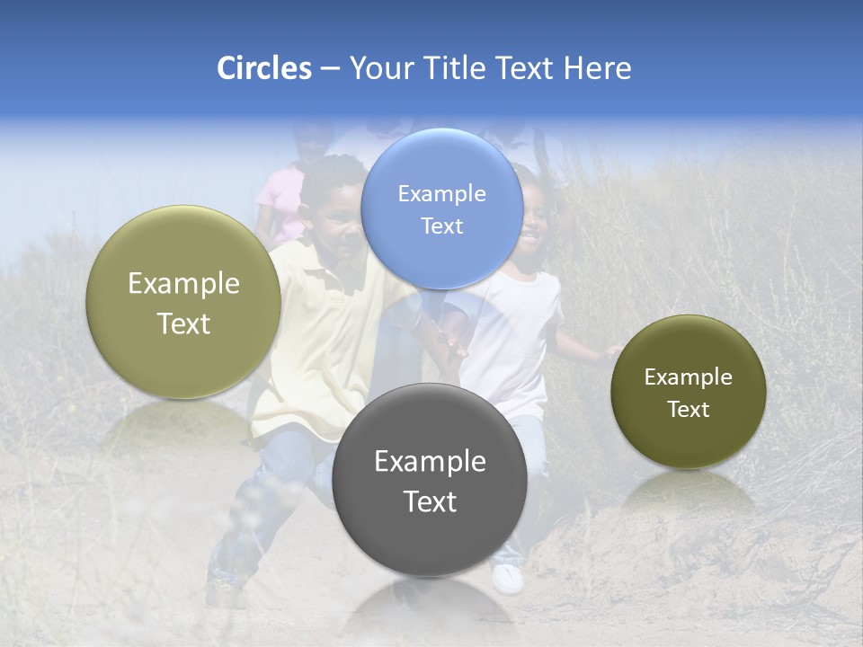 Extended Family Walking In Countryside PowerPoint Template