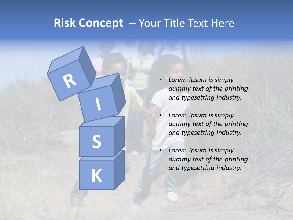 Extended Family Walking In Countryside PowerPoint Template