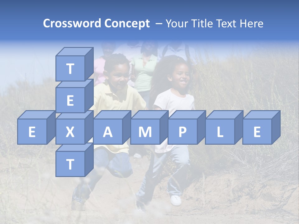 Extended Family Walking In Countryside PowerPoint Template