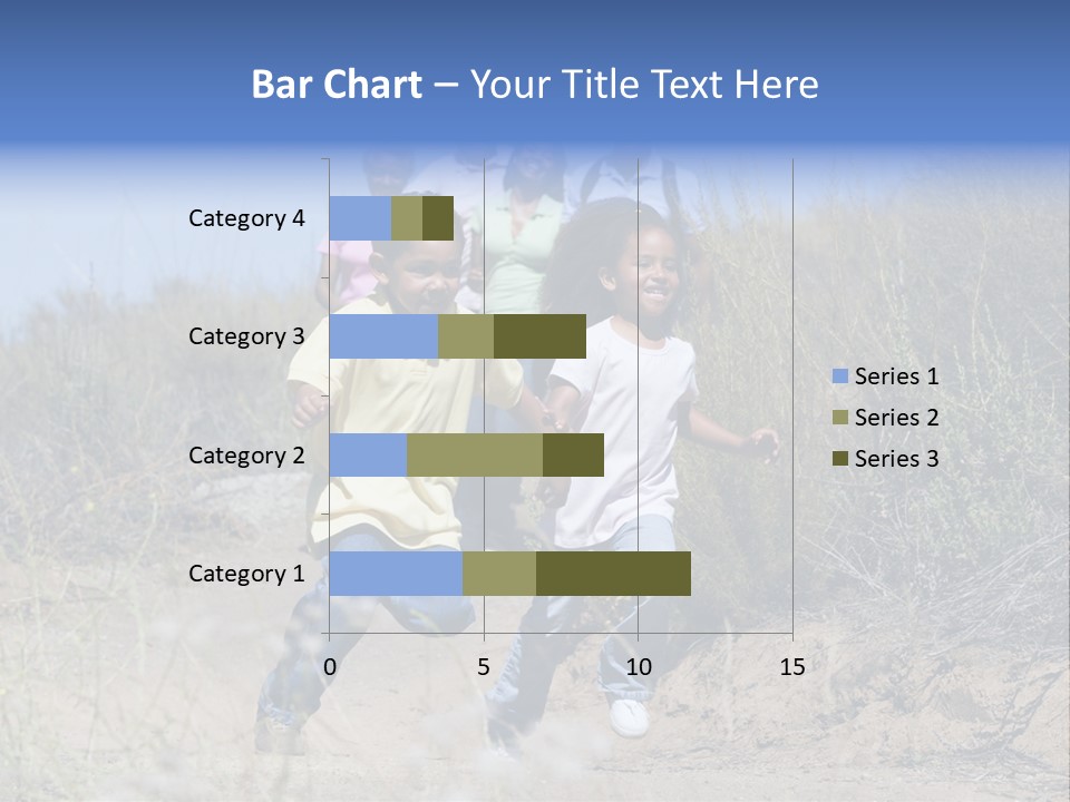 Extended Family Walking In Countryside PowerPoint Template