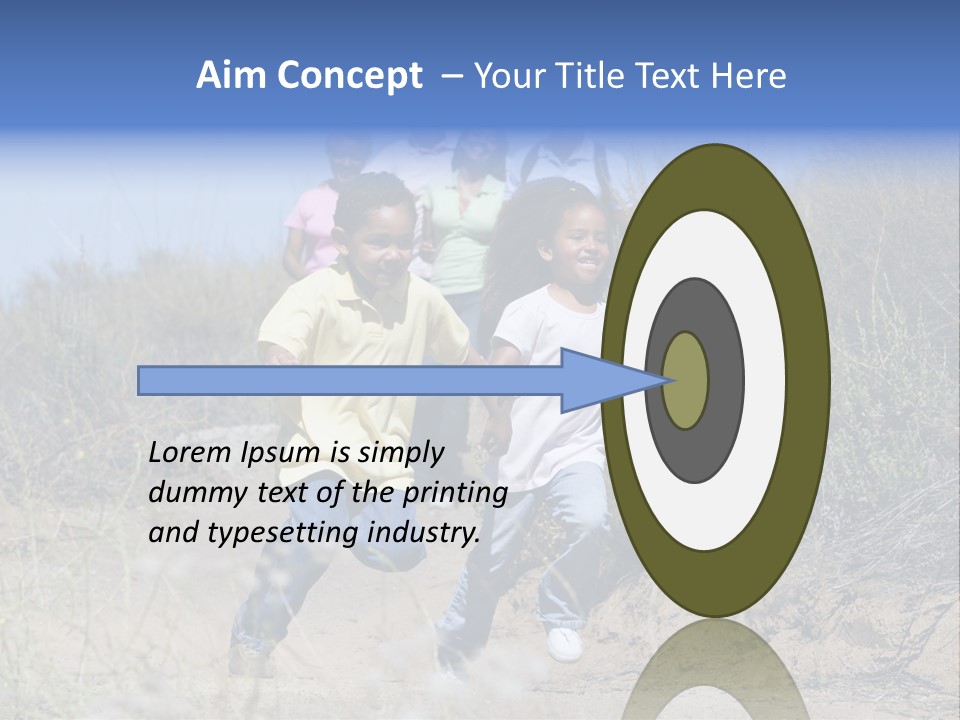 Extended Family Walking In Countryside PowerPoint Template