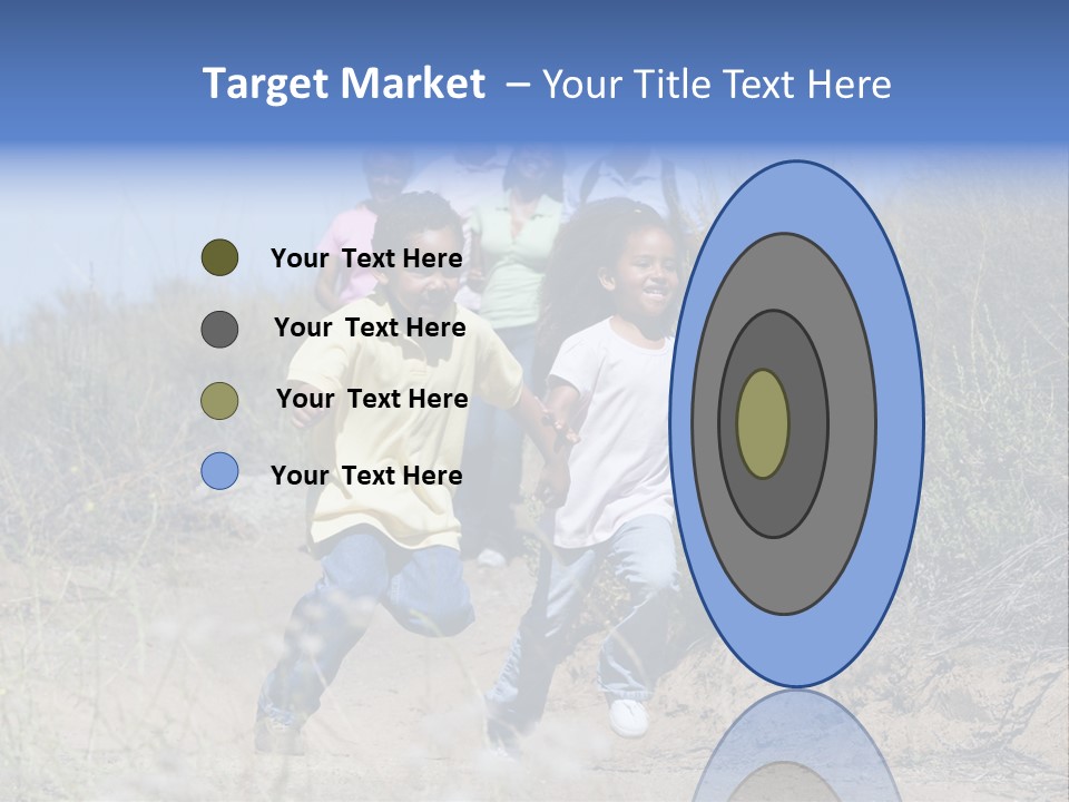 Extended Family Walking In Countryside PowerPoint Template