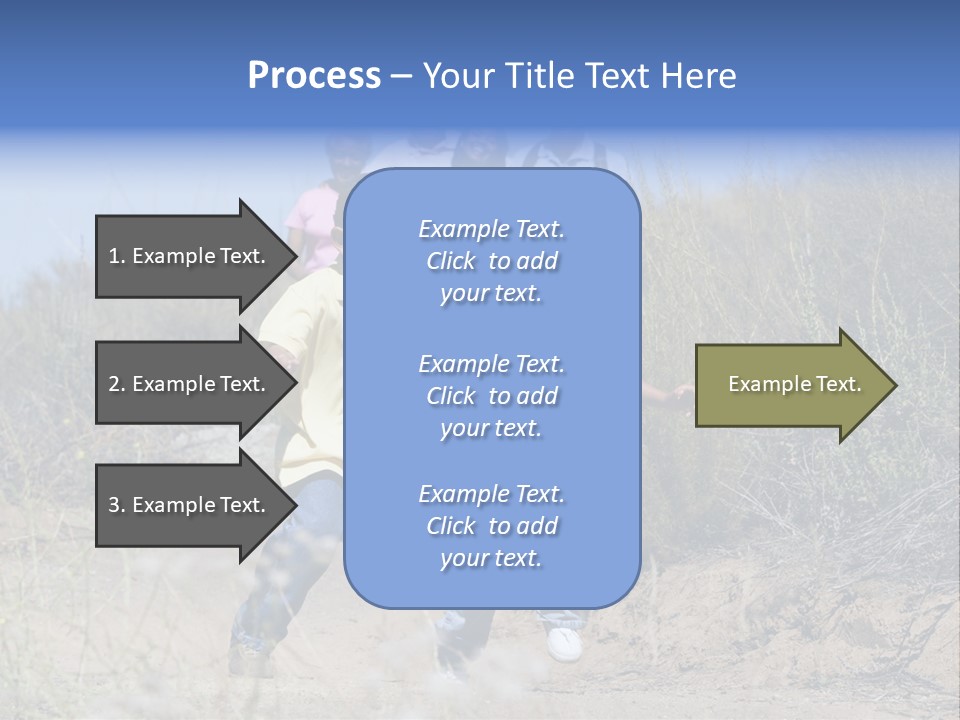 Extended Family Walking In Countryside PowerPoint Template
