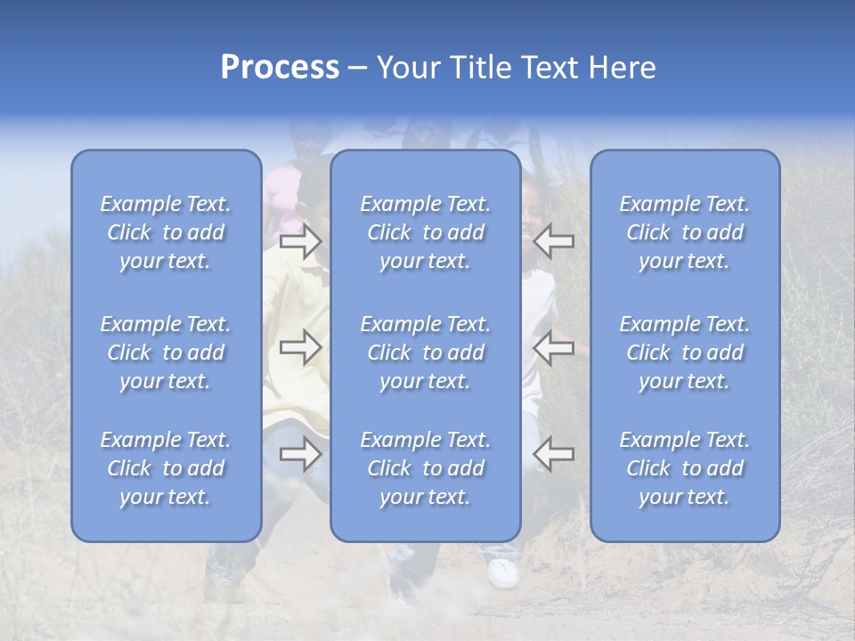 Extended Family Walking In Countryside PowerPoint Template