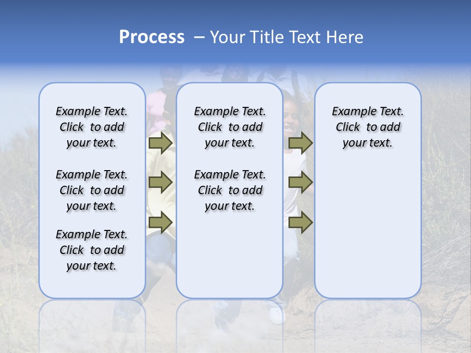 Extended Family Walking In Countryside PowerPoint Template
