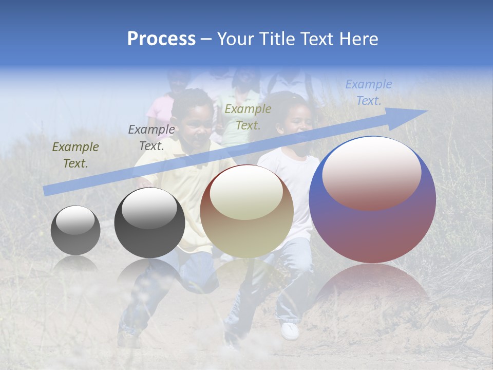 Extended Family Walking In Countryside PowerPoint Template