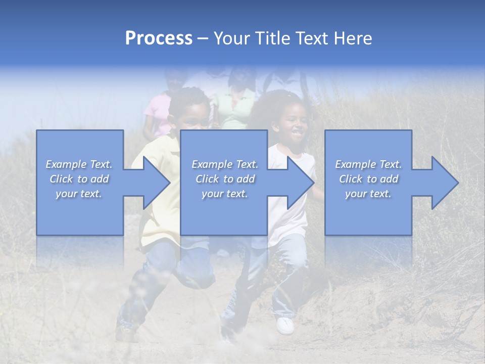 Extended Family Walking In Countryside PowerPoint Template