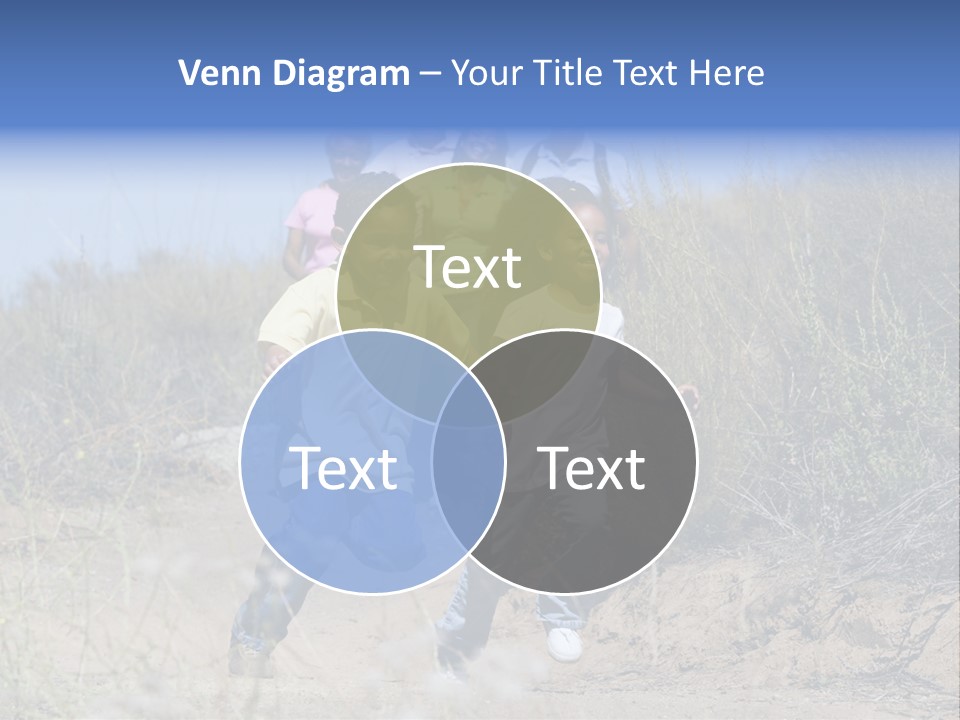 Extended Family Walking In Countryside PowerPoint Template