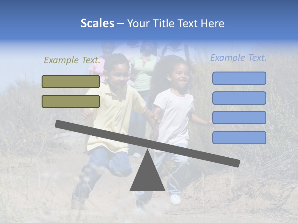 Extended Family Walking In Countryside PowerPoint Template