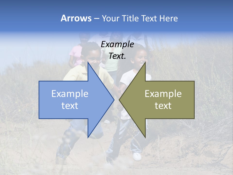 Extended Family Walking In Countryside PowerPoint Template