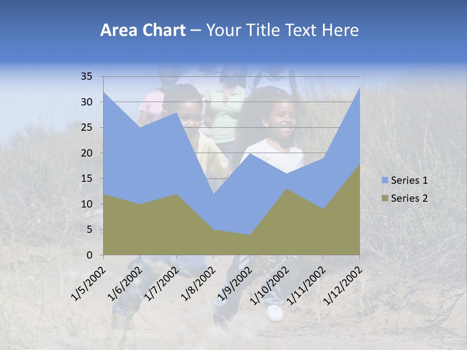 Extended Family Walking In Countryside PowerPoint Template