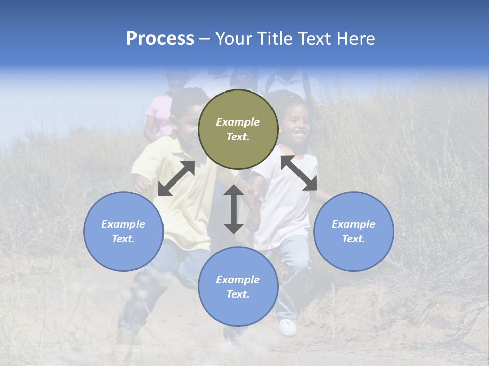 Extended Family Walking In Countryside PowerPoint Template