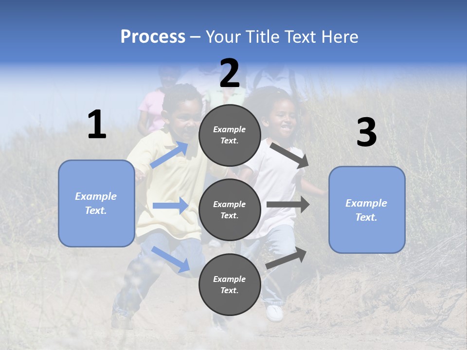 Extended Family Walking In Countryside PowerPoint Template