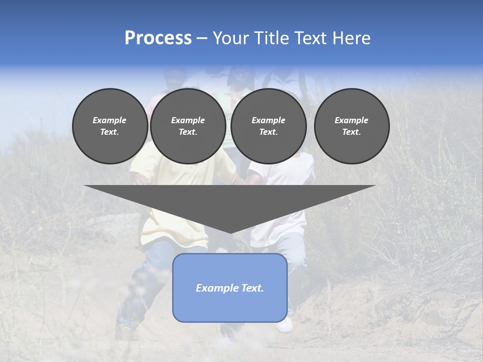 Extended Family Walking In Countryside PowerPoint Template
