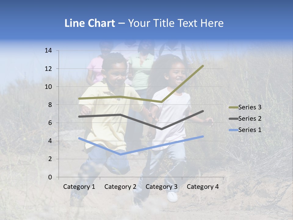 Extended Family Walking In Countryside PowerPoint Template