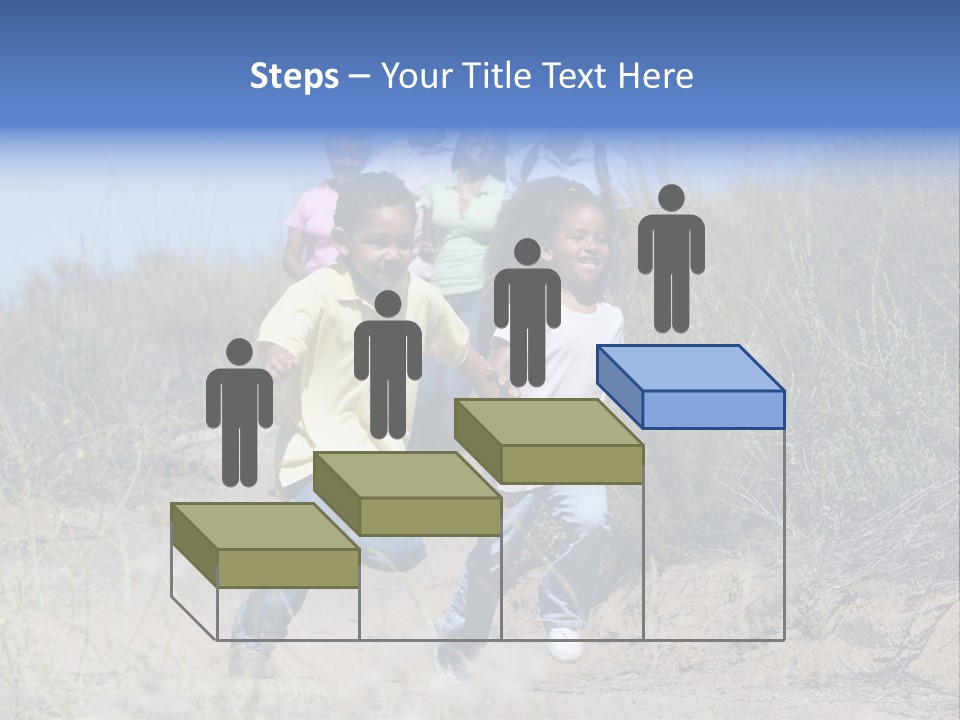 Extended Family Walking In Countryside PowerPoint Template