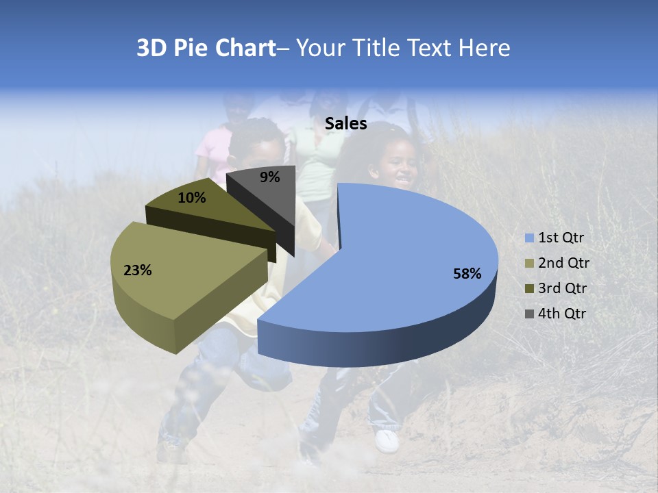 Extended Family Walking In Countryside PowerPoint Template