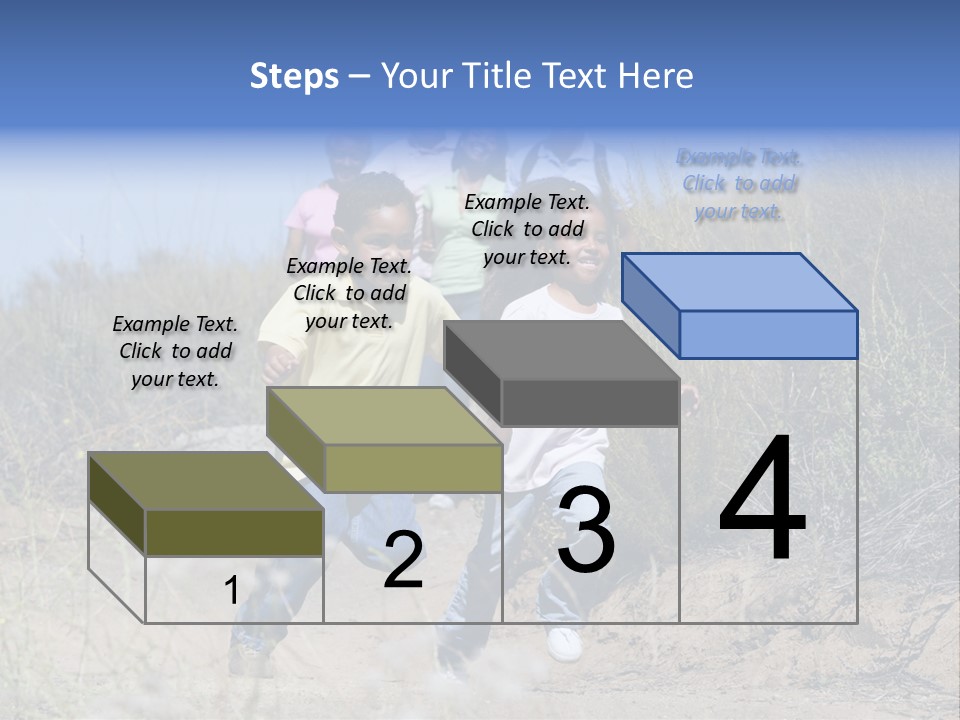 Extended Family Walking In Countryside PowerPoint Template