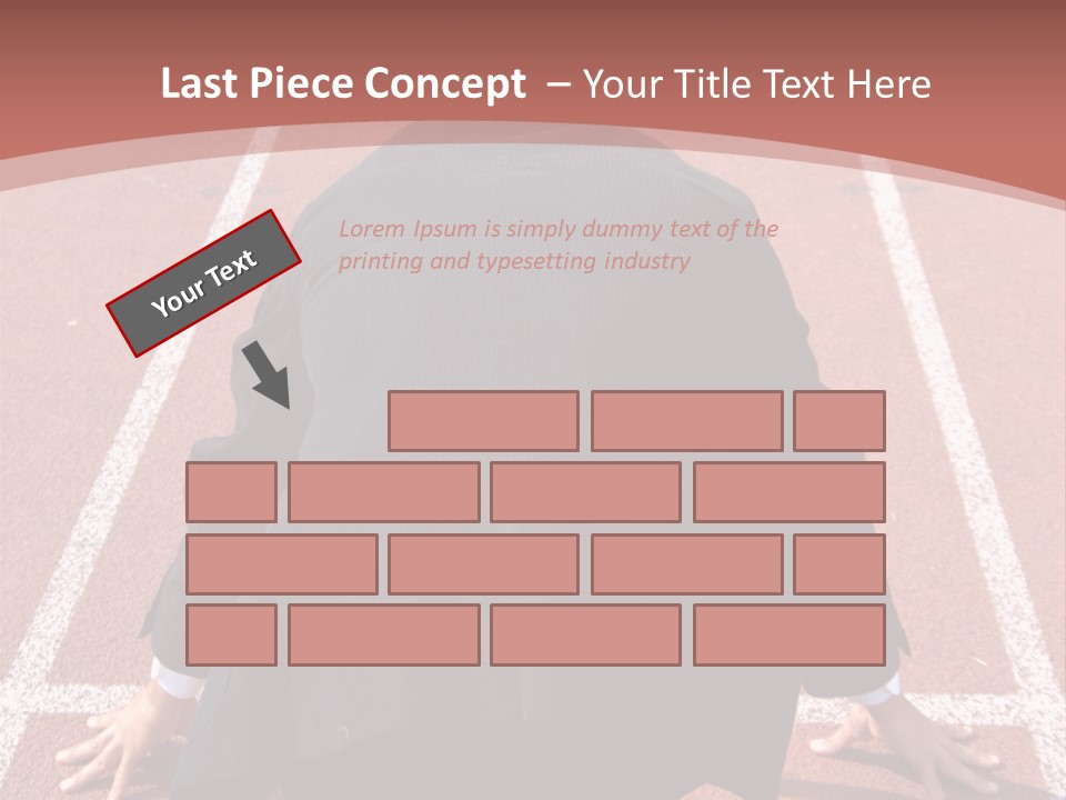 Photo Of Man With Back Pain Isolated On A Blue Background PowerPoint Template