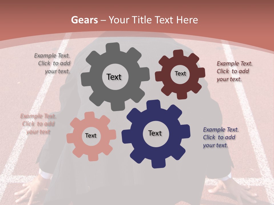 Photo Of Man With Back Pain Isolated On A Blue Background PowerPoint Template