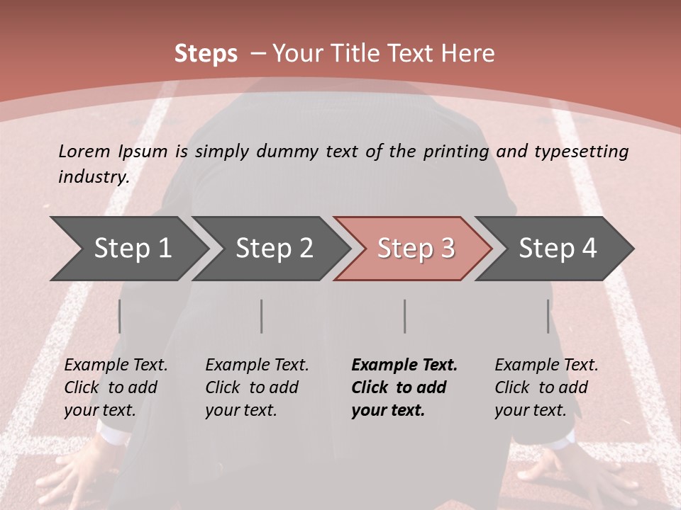 Photo Of Man With Back Pain Isolated On A Blue Background PowerPoint Template