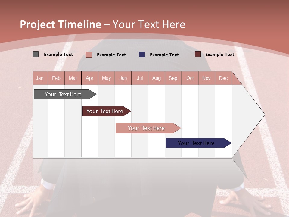 Photo Of Man With Back Pain Isolated On A Blue Background PowerPoint Template