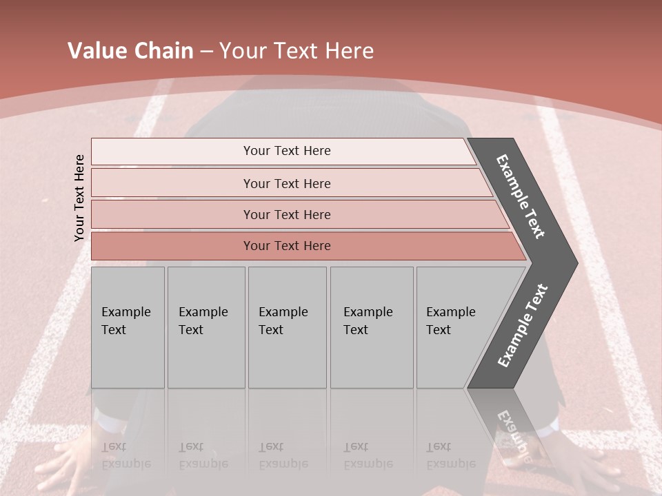 Photo Of Man With Back Pain Isolated On A Blue Background PowerPoint Template