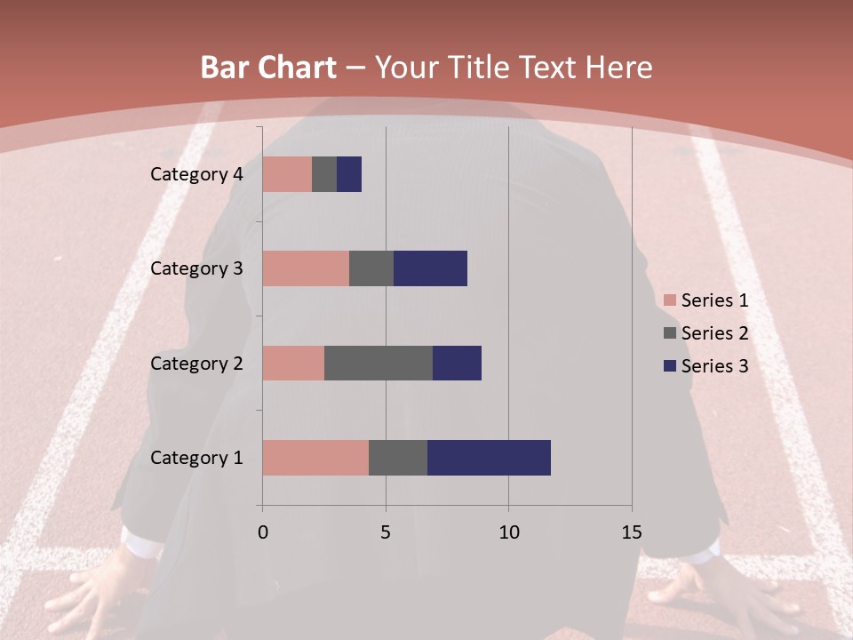 Photo Of Man With Back Pain Isolated On A Blue Background PowerPoint Template