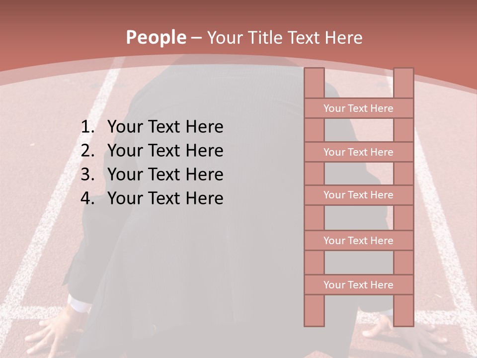 Photo Of Man With Back Pain Isolated On A Blue Background PowerPoint Template