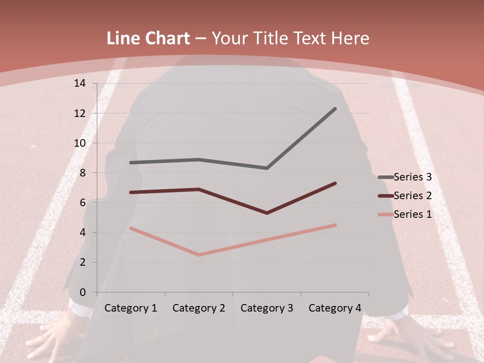 Photo Of Man With Back Pain Isolated On A Blue Background PowerPoint Template