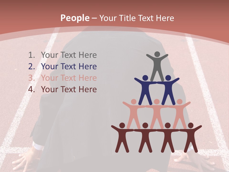 Photo Of Man With Back Pain Isolated On A Blue Background PowerPoint Template