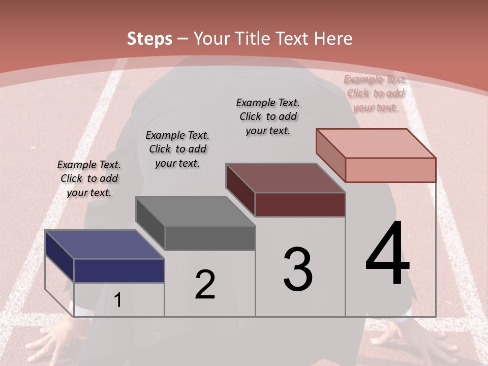 Photo Of Man With Back Pain Isolated On A Blue Background PowerPoint Template