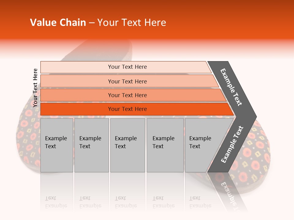 House Slippers On A White Background PowerPoint Template